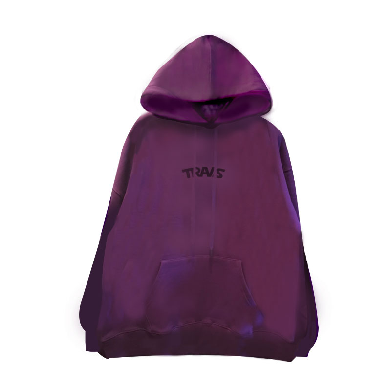 TRAVS LOGO Purple hoodie